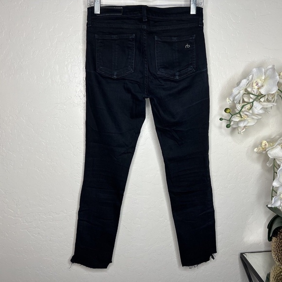 Rag Bone High-Rise Skinny Coal Jeans 25 - Picture 3 of 7